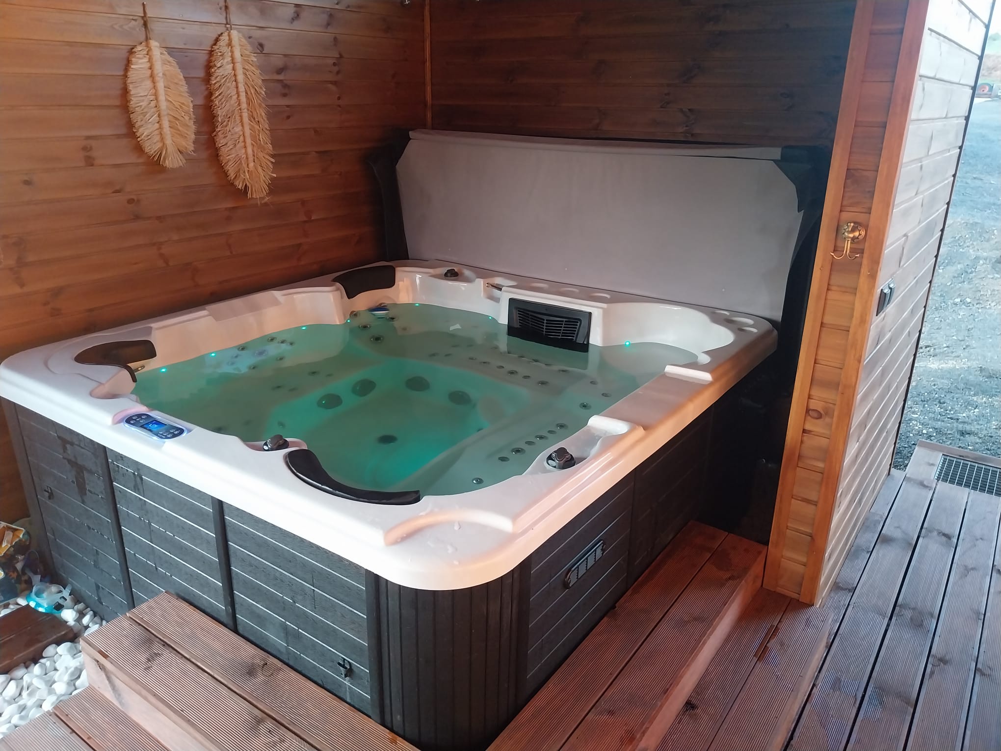 Skandynawska Wanna SPA JUPITER PREMIUM + 95 dysz 1600l Całoroczna – zdjęcie 6