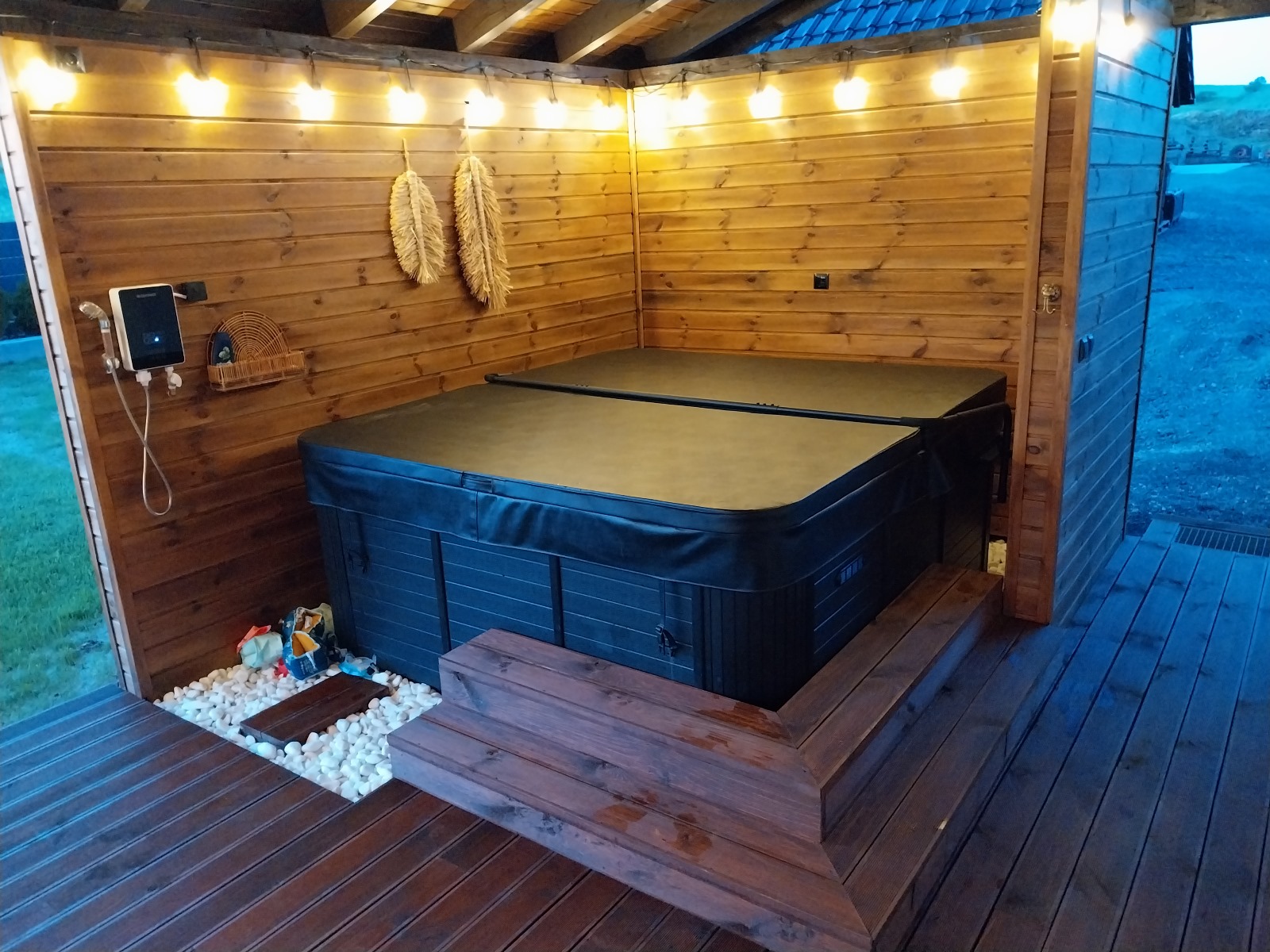 Skandynawska Wanna SPA JUPITER PREMIUM + 95 dysz 1600l Całoroczna – zdjęcie 9