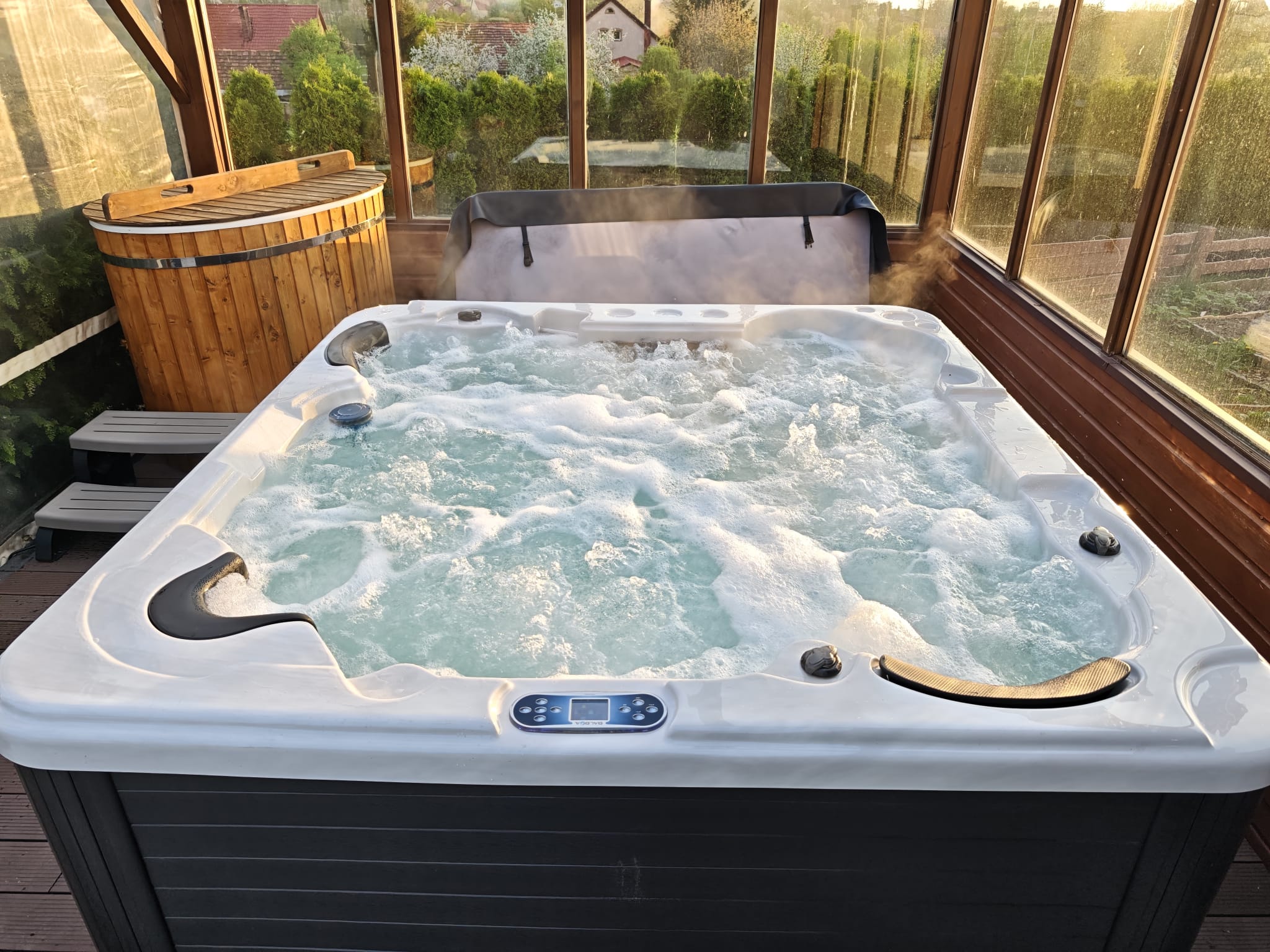 Skandynawska Wanna SPA JUPITER PREMIUM + 95 dysz 1600l Całoroczna – zdjęcie 10